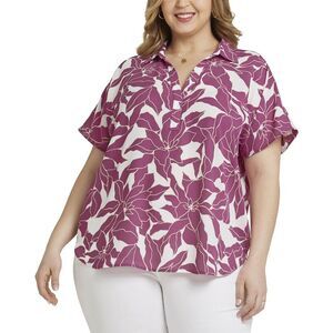 Nydj Womens Plus Becky Blouse